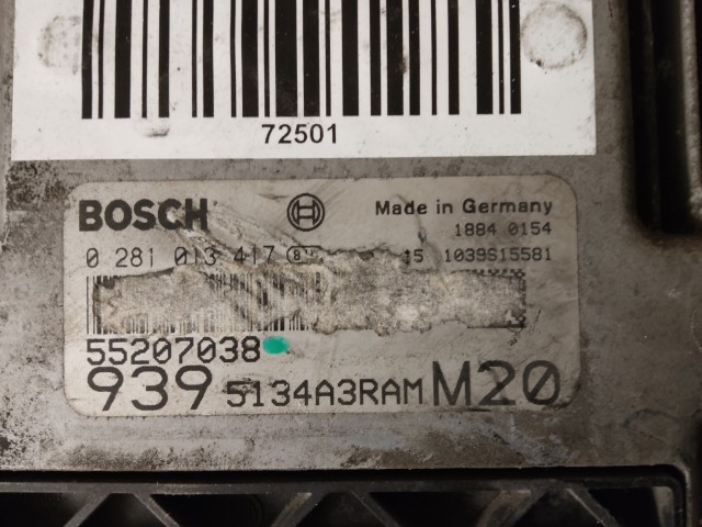 Alfa Romeo 159 2,4 20v Diesel 210 Le motorvezérlő 0281013417 , 55207038