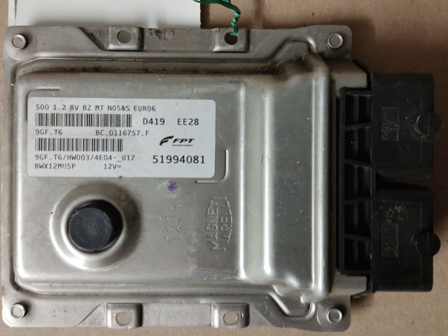 Fiat 500 2007-2015 1,2 8v benzin motorvezérlő 51994081
