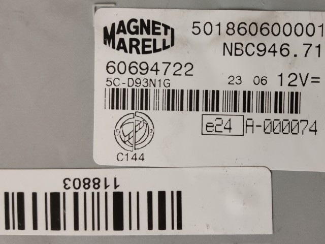 Alfa Romeo Brera  2005-2010 Immobiliser doboz, a képen látható sérüléssel 60694700