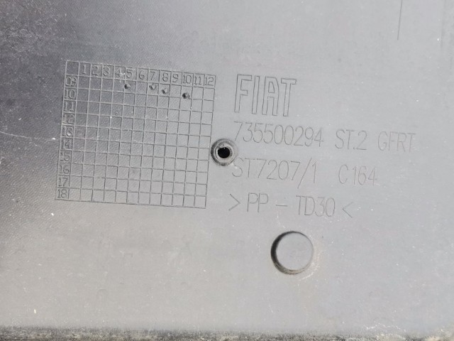 Fiat Punto Evo 735500294 számú, hátsó lökhárító betét