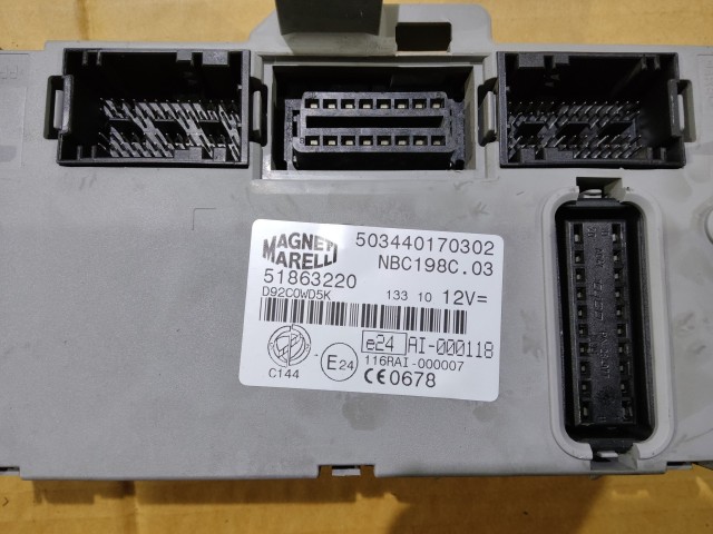 166158 Fiat Bravo 2007-2014  1,9 16v Diesel motorvezérlő szett 0281013580 , 51828270