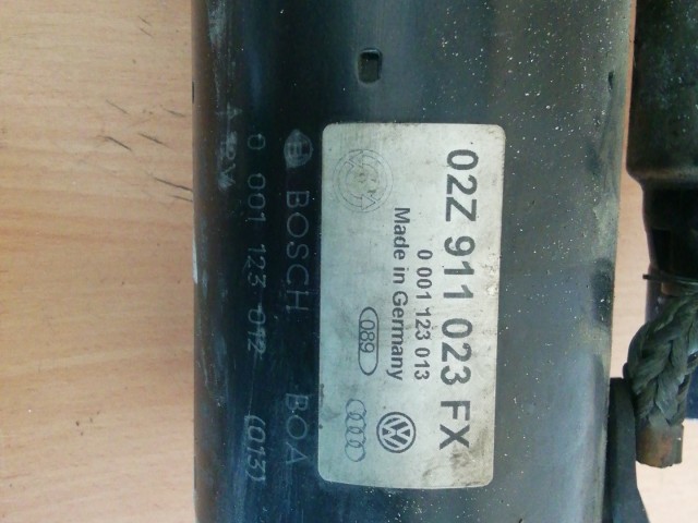 Volkswagen Touran 2005-2008 1,9 8v Diesel önindító 0001123012 , 02Z911023FX