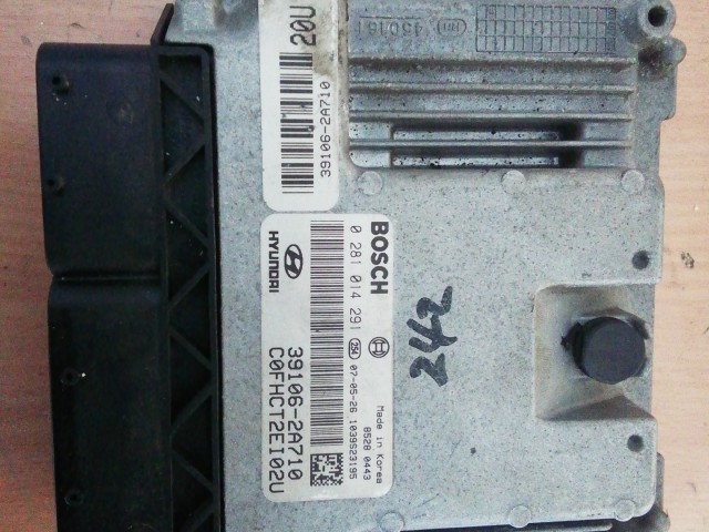 Hyundai I 30 2008-2012 1,6 Diesel motorvezérlő 91950-1H510, 0281014291, 39106-2A710