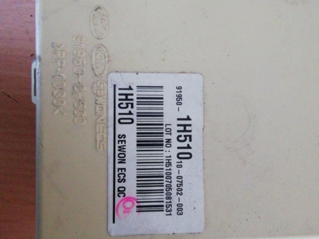 Hyundai I 30 2008-2012 1,6 Diesel motorvezérlő 91950-1H510, 0281014291, 39106-2A710