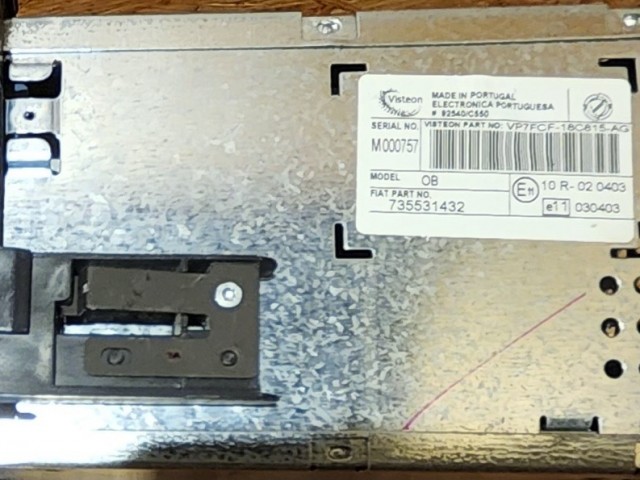 171963 Fiat Bravo 2007-2014 Cd-s rádió 735531432