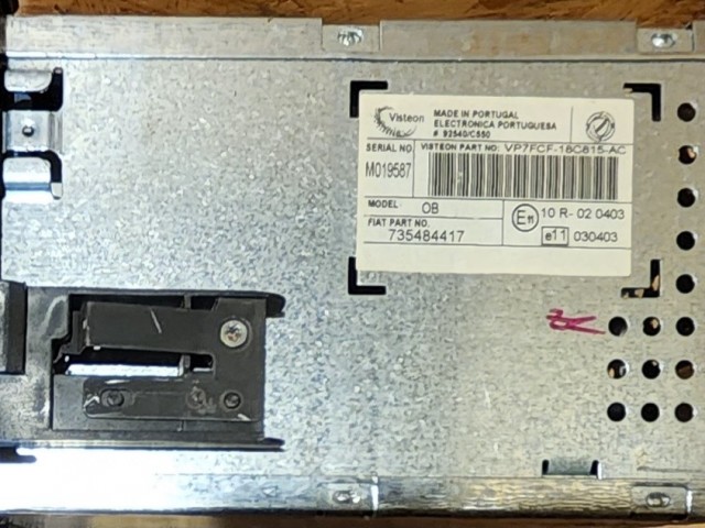 171966 Fiat Bravo 2007-2014 Cd-s rádió 735484417