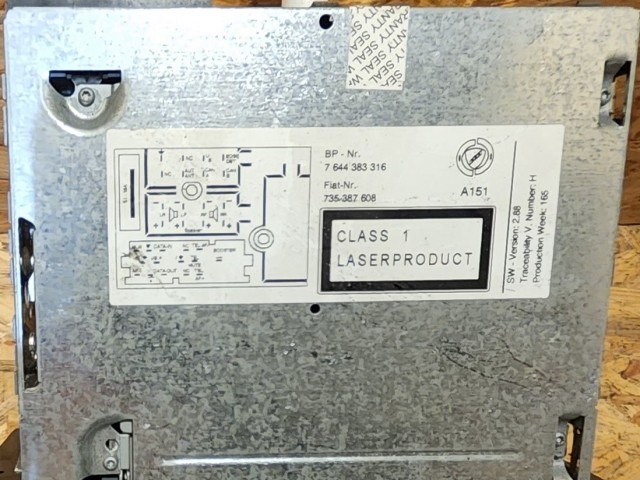 171976 Lancia Musa 2004-2007 Blaupunkt Cd-s rádió. egy gomb hiányzik!!!