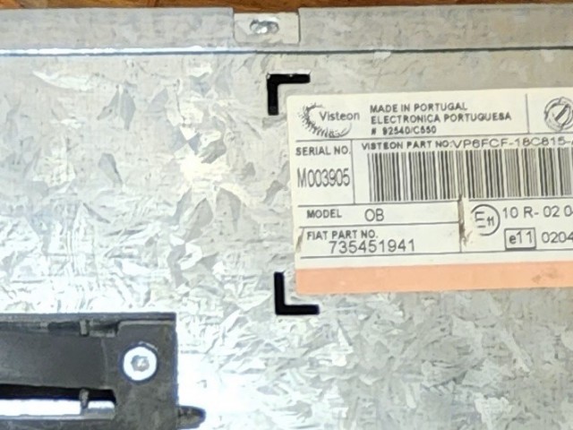 171878 Fiat Bravo 2007-2014 Cd-s rádió 735451941