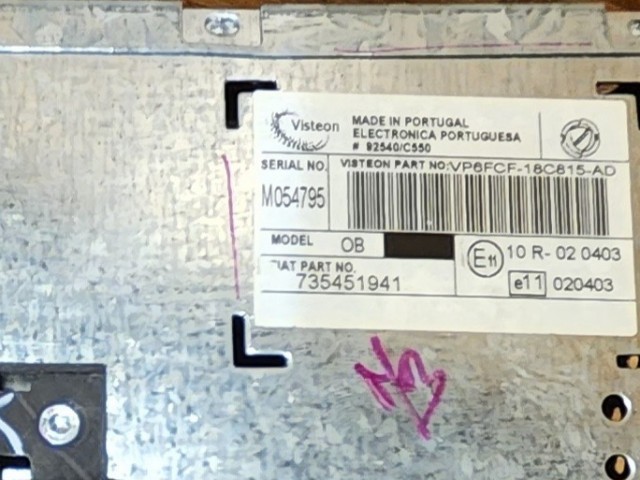 171880 Fiat Bravo 2007-2014 Cd-s rádió 735451941