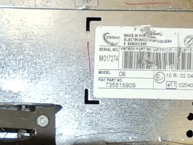 171982 Fiat Bravo 2007-2014 Cd-s rádió 735515909