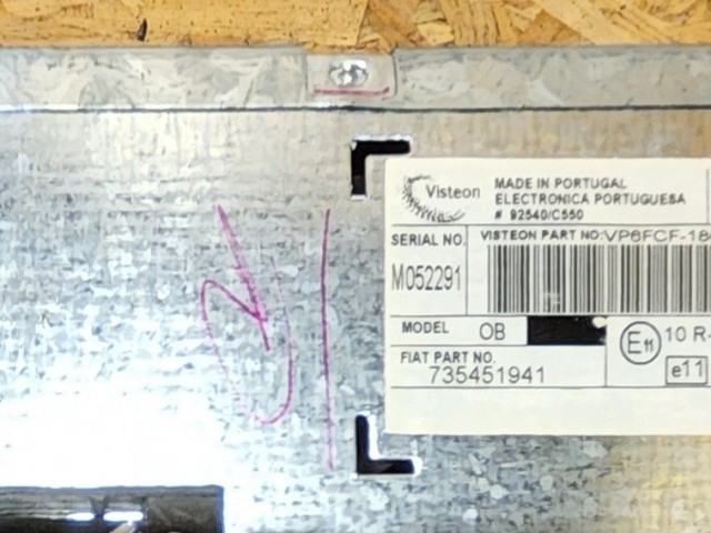 171885 Fiat Bravo 2007-2014 Cd-s rádió 735451941