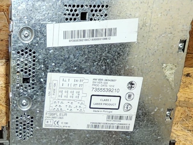 171994 Fiat Punto Evo, My Punto, Nouva Punto Cd-s Rádió Delphi, kód nincs hozzá!!!!