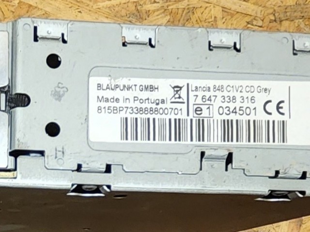 171996 Lancia Musa 2007-2011 Blaupunkt Cd-s rádió 735452842