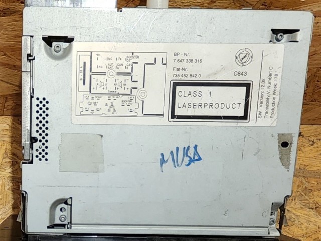 171996 Lancia Musa 2007-2011 Blaupunkt Cd-s rádió 735452842