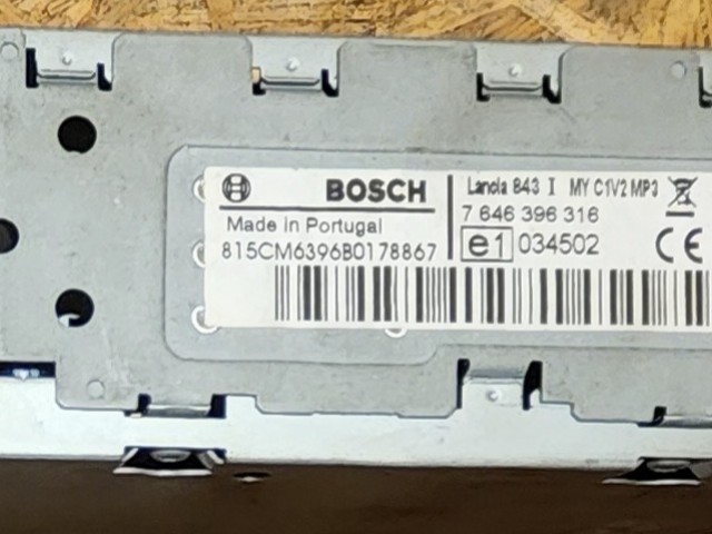 172000 Lancia Ypsilon II. 2003-2011 Bosch Mp3, Cd-s rádió 735446374