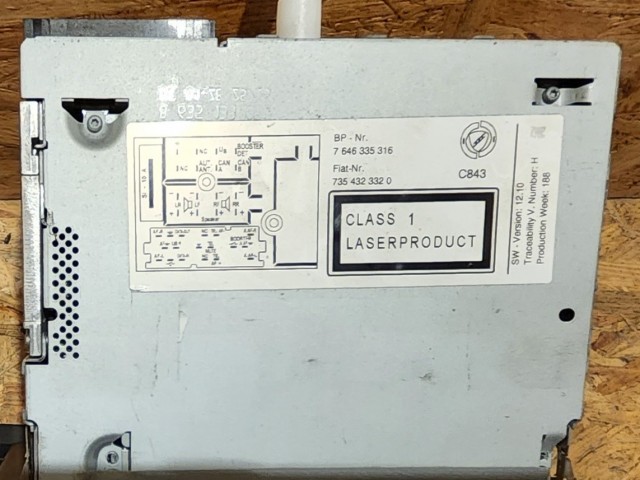 167031 Fiat Croma  2005-2010 Blaupunkt Cd-s rádió 735432332