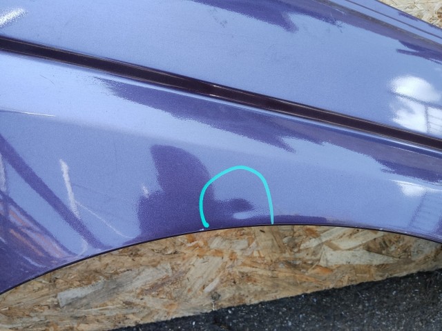 168170 Alfa Romeo 155 1995-1996 Jobb első sárvédő, a képen látható sérüléssel 60616921