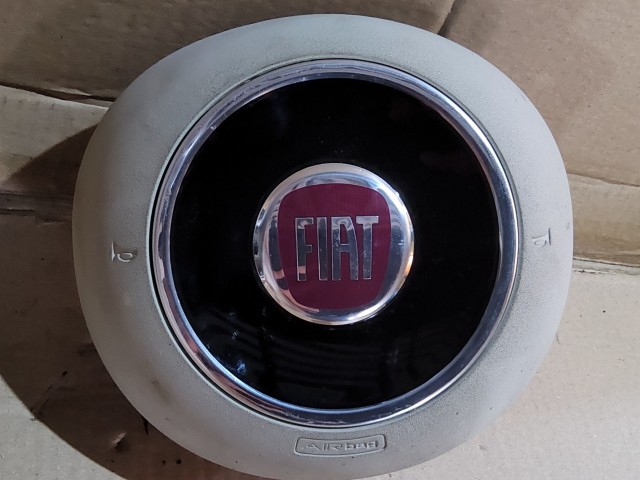 166400 Fiat 500 2015-2025 fehér színű kormány légzsák 