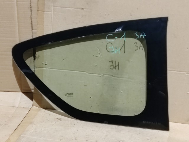 163285 Citroen C1 2005-2014 3 ajtós, jobb hátsó fix üveg a karosszériában