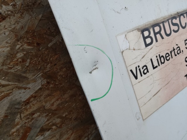 168398 Fiat Scudo 1995-2006 jobb hátsó raktérajtó, a képen látható sérüléssel