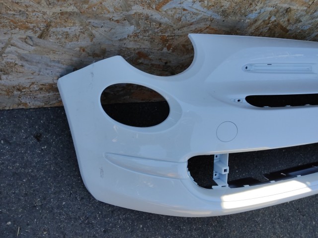 168541 Fiat 500 Fl 2015- fehér színű első lökhárító Pop kivitel 