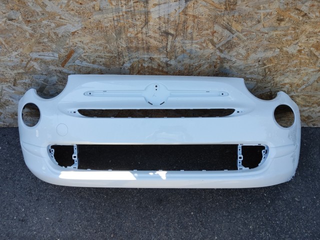 168542 Fiat 500 Fl 2015- fehér színű első lökhárító Pop kivitel 