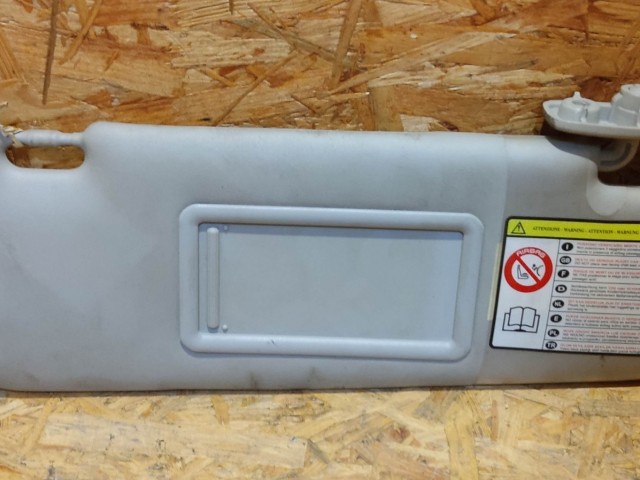 Fiat Panda III. 2012- szürke színű, elhúzható tükrös, jobb oldali napellenző