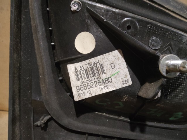 173055 Citroen C3 2010-2013 Jobb hátsó belső lámpa 9685225480