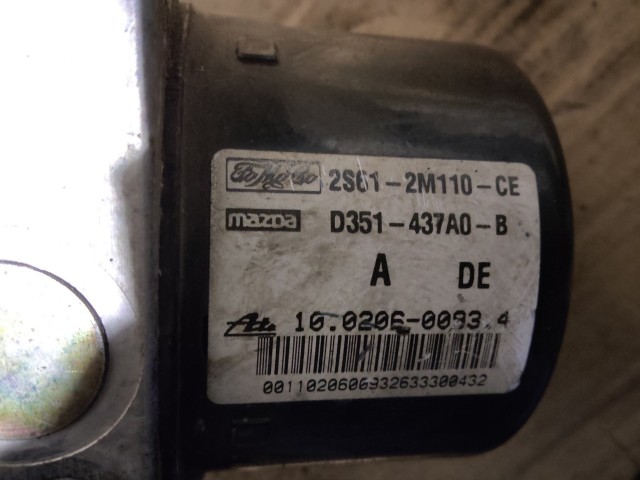 Ford Fiesta 2001-2008 Abs  Ate  2S61-2M110-CE , 10.0206-0093.4
