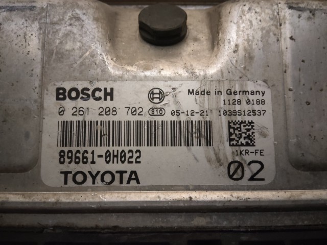 Toyota Aygo 2005-2014 900 cm3 benzin Motorvezérlő 0261208702 , 89661-0H022