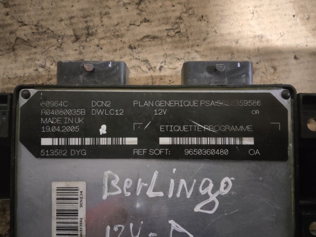 Citroen Berlingo 2002-2008 1,9 8v Diesel motorvezérlő Lucas  