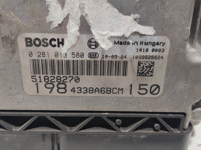 133888 Fiat Bravo 2007-2014 1,9 16v Diesel motorvezérlő szett 51828270 , 0281013580