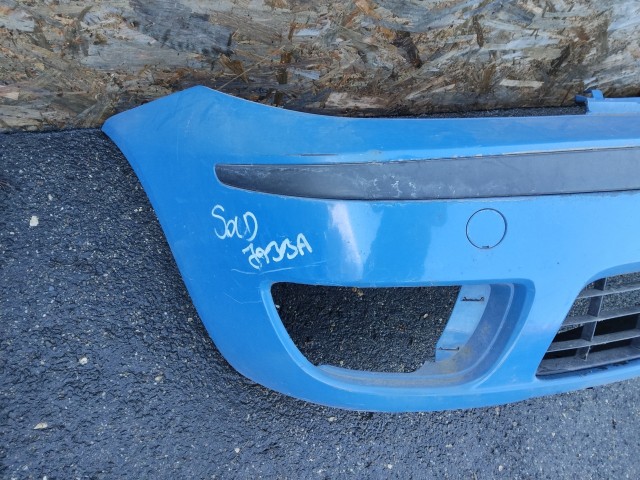 172969 Fiat Punto III. 2003-2010 kék színű első lökhárító, a képen látható sérüléssel