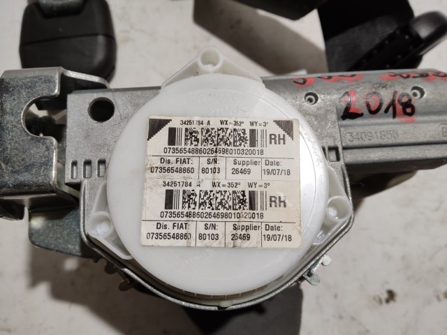 Fiat 500 2007-2015 jobb első biztonsági öv 735654886
