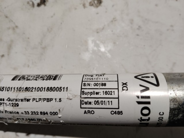 Fiat Punto Evo, Nouva Punto, My Punto jobb első övfeszítő 735510111