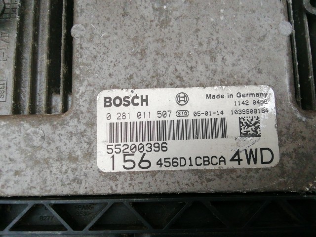 Alfa Romeo 156 Crosswagon 1,9 16v Diesel motorvezérlő szett 55200396 , 0281011507