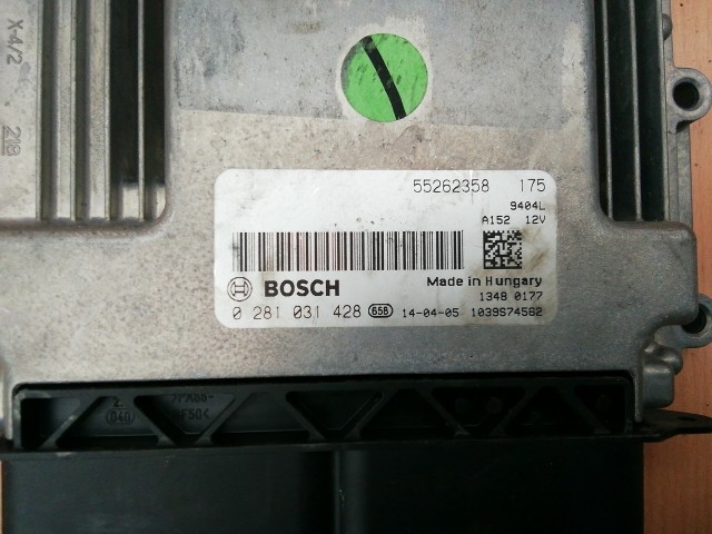 Alfa Romeo Giulietta 2,0 16v Diesel Motorvezérlő  0281031428 , 55262358