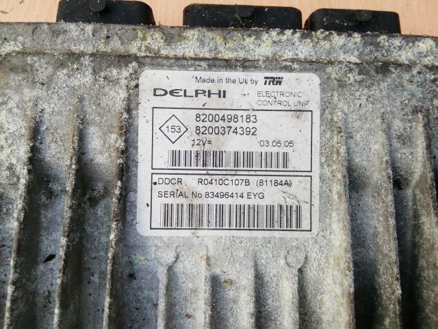 Nissan Almera N16, Renault Clio II., Dacia Logan 1,5 Diesel motorvezérlő 8200498183