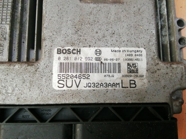 Fiat Sedici 2006-2014 1,9 8v Diesel Motorvezérlő 55204652 ,  0281012992 