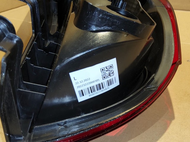 Fiat Doblo 2009-2015 utángyártott új, bal hátsó lámpa felnyíló raktérajtós kivitel 51830565