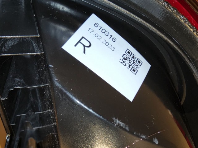 Fiat Doblo 2009-2015 utángyártott új, jobb hátsó lámpa felnyíló raktérajtós kivitelhez 51830564