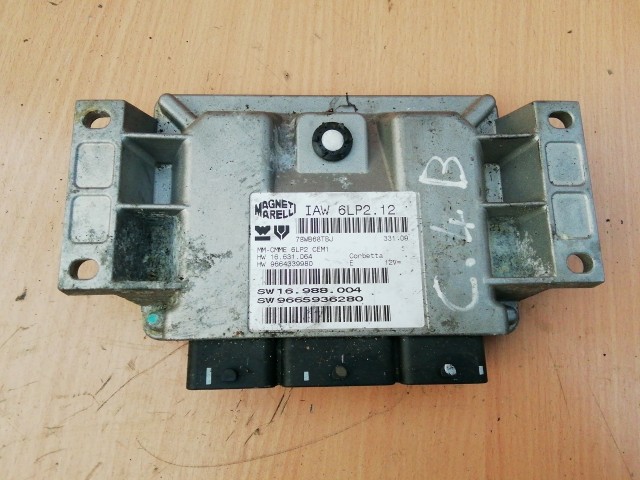 Citroen C4 2004-2011 1,4 16v benzin Motorvezérlő 9665936280 , IAW6LP212