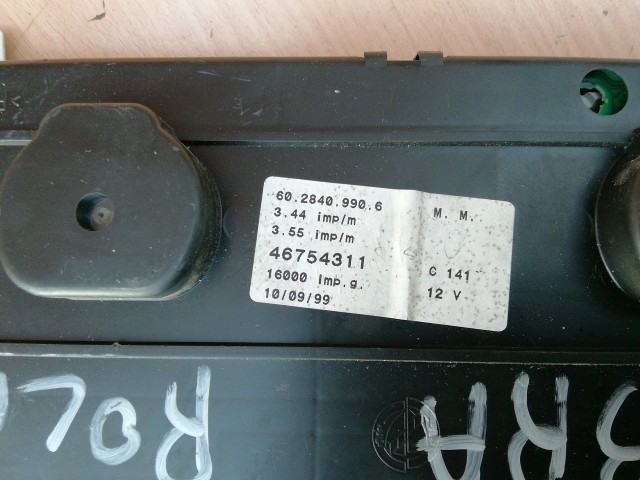 Lancia Lybra 1999-2005  1,8 16v benzin kilométeróra 46754311