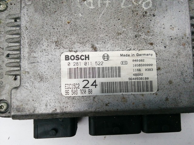 Fiat Ulysse, Lancia Phedra,Peugeot 807 2,2 16v Diesel Motorvezérlő  0281011522 , 9650932080