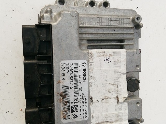 Peugeot 207, 307, Ciroen C4, C5 1,6 16v Diesel motorvezérlő  0281013334  , 9666986680