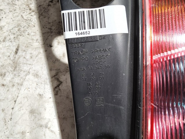 Lancia Ypsilon 2003-2011 jobb hátsó lámpa, izzófoglalat nélkül!!