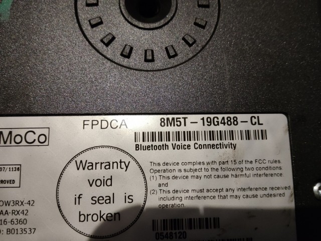Ford Fiesta 2008-2017 Bluetooth elektronika 8M5T-19G488-CL