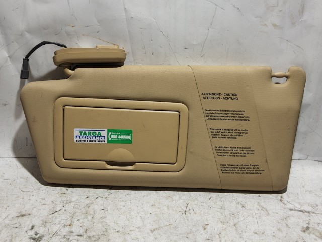 Lancia Thesis 2001-2007 Napellenző Használt barna tükrös világítással bal