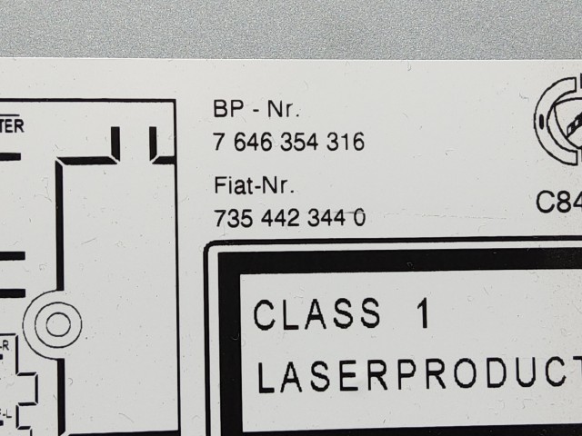 188058 Fiat Linea 2007-2012  Blaupunkt Mp3 Rádió