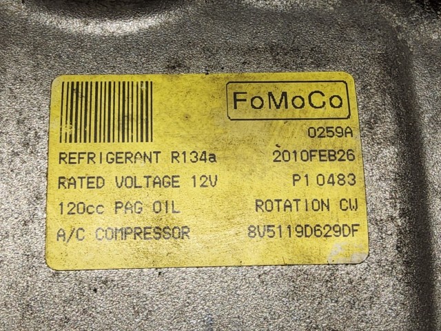 Ford Fiesta 2008-2017 1,4-1,6 Diesel Klíma kompresszor 8V5119D629DF